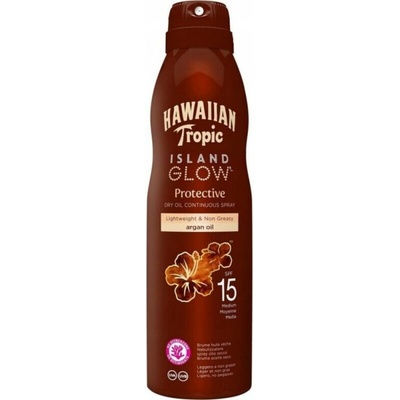 Hawaiian Tropic Olej ve spreji na opalování Tropic Island Glow SPF15 177 ml