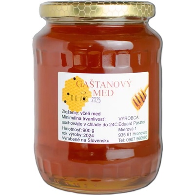 Včelí med gaštanový - Eduard Pásztor 900 g