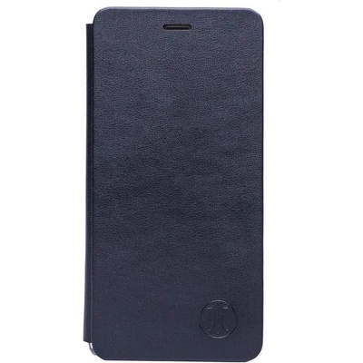 JT BERLIN Folio Case - хоризонтален кожен (веган кожа) калъф тип портфейл за Huawei P10 Plus (черен)