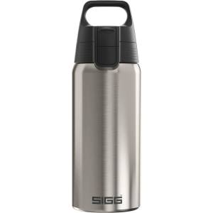 SIGG - Insulated drinking bottle - Thermos bottle Shield Therm One Brushed - carbonated drinks - leak-proof - dishwasher safe - BPA-free - 90% recycled stainless steel - silver - 0.5L - 6217.80 (6217.80)