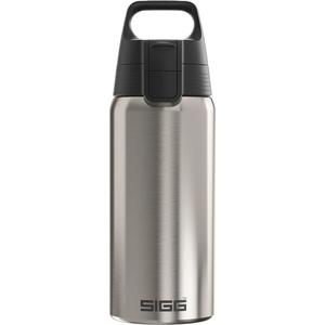 SIGG - Insulated drinking bottle - Thermos bottle Shield Therm One Brushed - carbonated drinks - leak-proof - dishwasher safe - BPA-free - 90% recycled stainless steel - silver - 6217.80 (6217.80)