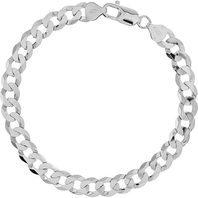 Argento Strieborný náramok vzor Pancierka, šírka 7,8 mm I5368