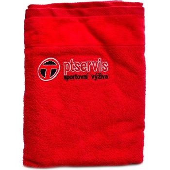 Pavel Trampota pt-servis Osuška červená s logem ptservis 140 x 70 cm
