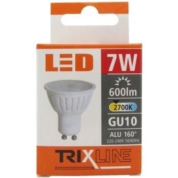 Trixline žárovka LED 7W GU10/230V teplá bílá