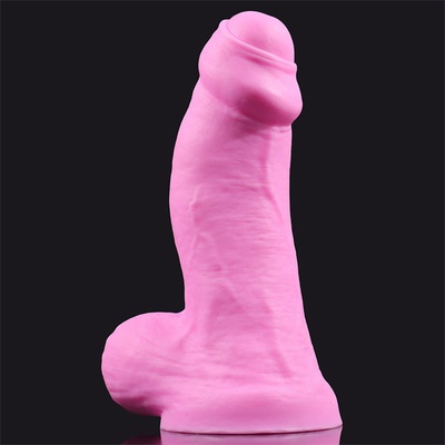 SuperLove Realistic Fat Silicone Dildo 19.5cm Pink