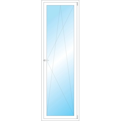 OKNA HNED Plastové okno 71x228 cm bílé otevíravé a sklopné pravé