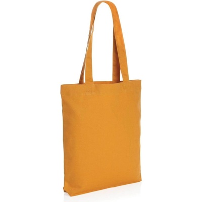 Tote bag Impact z 285g recykl. canvas, oranžová
