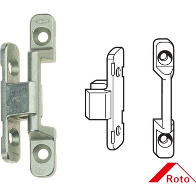 Přítlačný pant pro našroubování Roto NT/NX - sada 283639-281638
