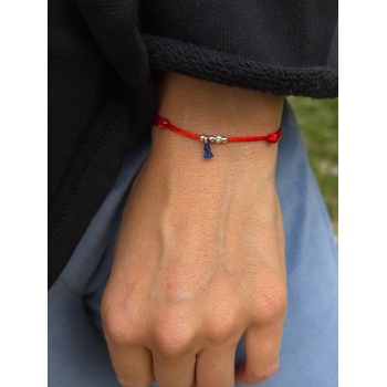 Червен конец със син пискюл (ДГС17)