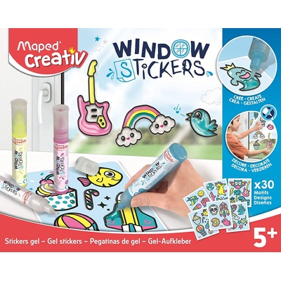 Maped Творчески комплект Maped Creativ - Направи си сам гел стикери за стъкло (907036)