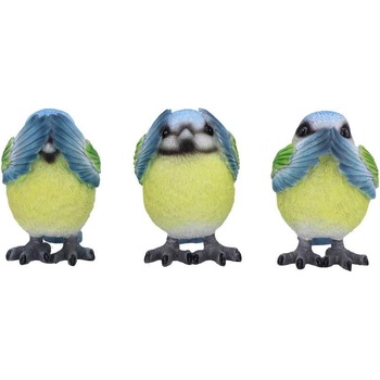 Nemesis Now Комплект стауетки Nemesis Now Adult: Humor - Three Wise Blue Tits (B6947A25)