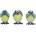 Nemesis Now Комплект стауетки Nemesis Now Adult: Humor - Three Wise Blue Tits (B6947A25)