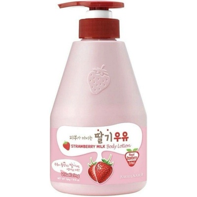 Kwailnara Tělové mléko s vůní jahody Strawberry Milk 560 ml