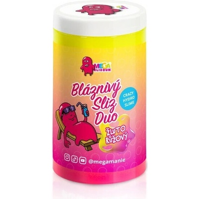Megaslizoun Bláznivý sliz NEO DUO žluto-růžový 430gr