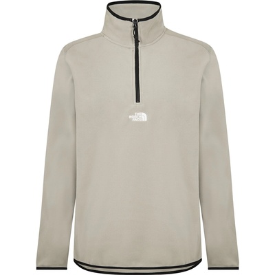 The North Face Men's Quarter-Zip Embroidered Glacier Fleece - Beige 1I4