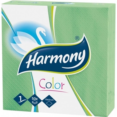 HARMONY Papierové servítky 1V zelené 33x33cm 50ks