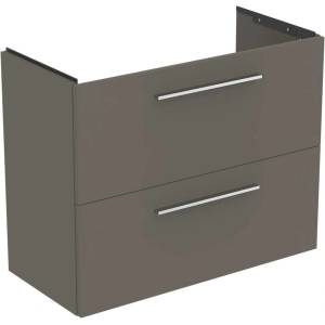 Ideal Standard i. Life S - Шкаф под мивка, 80x38x63 см, 2 чекмеджета, сив матов кварц T5295NG (T5295NG)