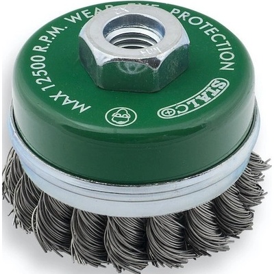 Kartáč copánkový čelní 60mm závit M14 STALCO