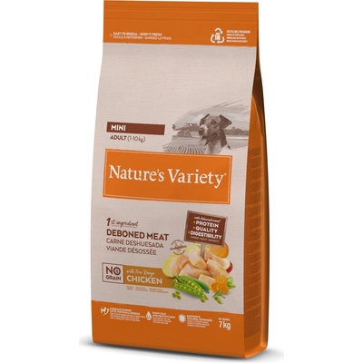 Natures Variety No Grain Mini Adult kuracie z voľného chovu 2 x 7 kg