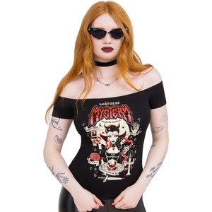 KILLSTAR Дамска тениска (топ) KILLSTAR - Mistress Mistery Bardot - Black - KSRA013169