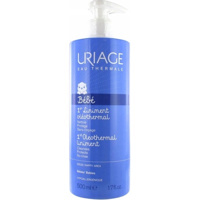 Uriage Bébé 1st Oleothermal Liniment jemný čistiaci krém pre deti na oblasť plienok 500 ml