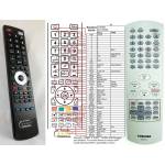 GENERAL TOSHIBA SE-R0092, SE-R0111 - съвместимо дистанционно управление на марката General (SE-R0092, SE-R0111) Дистанционно