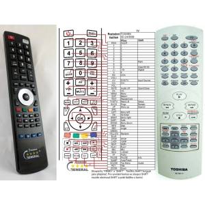 GENERAL TOSHIBA SE-R0092, SE-R0111 - съвместимо дистанционно управление на марката General (SE-R0092, SE-R0111) Дистанционно