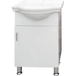 AMBER МЕБЕЛ ЗА БАНЯ amber-el С УМИВАЛНИК И ПЛАВНО ЗАТВАРЯНЕ sm5001 50х40х87 БЯЛ--- (sm5001)