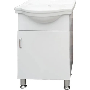 AMBER МЕБЕЛ ЗА БАНЯ amber-el С УМИВАЛНИК И ПЛАВНО ЗАТВАРЯНЕ sm5001 50х40х87 БЯЛ--- (sm5001)