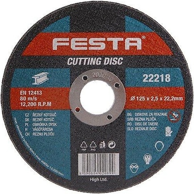 FESTA Режещ диск за метал 125 х 2.5 х 22.2 мм festa 22218 (22218)