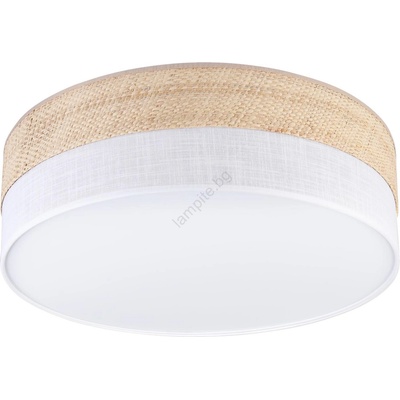 LAMKUR Led таванно осветително тяло sirja boho led/36w/230v, диаметър 45 см, бежова/бяла (la59822)