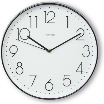 Hama Часовник HAMA 185873, Corsica, стенен, безшумен механизъм, бял (HAMA-185873)
