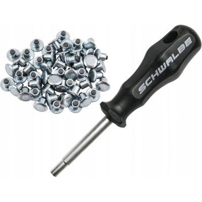 Schwalbe Náhradní hroty 50ks + Nářadí na hroty
