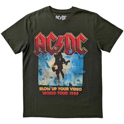 AC/DC Blow Up Your Video / World Tour 1988 Green M Риза (ACDCTS42MGR02)