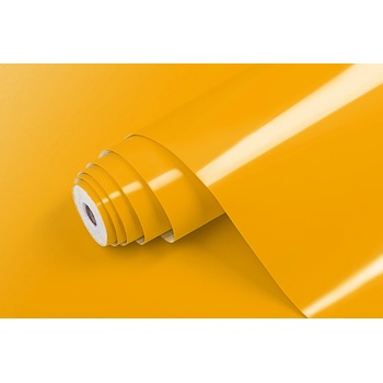Patifix Самозалепващо фолио тъмно жълто гланцово - ширина 45 см
