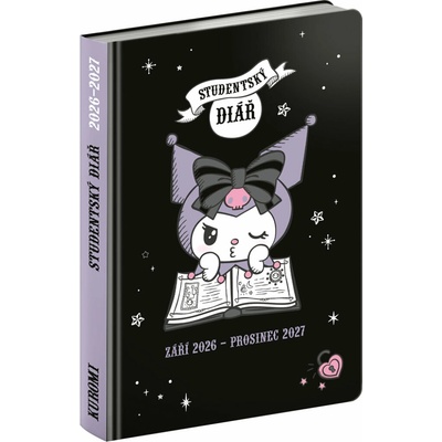 NOTIQUE Studentský Kuromi září prosinec 9,8 x 14,5 cm 2026 2027