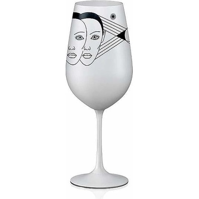 Crystalex sklenice Zvěrokruhy Blíženci bílá 550 ml