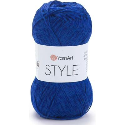Pletací / háčkovací příze YarnArt STYLE 678 královsky modrá, jednobarevná, viskózová, 50g/185m