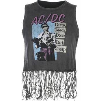 ROCK OFF дамски потник AC/DC - Vtge DDDDC BbyDll Lady - ТЪМНОСИВ - ROCK OFF - ACDCTVT01LC