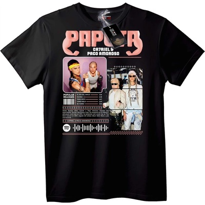Papacha Catriel & Paco Amoroso T-Shirt - 3XL, Black