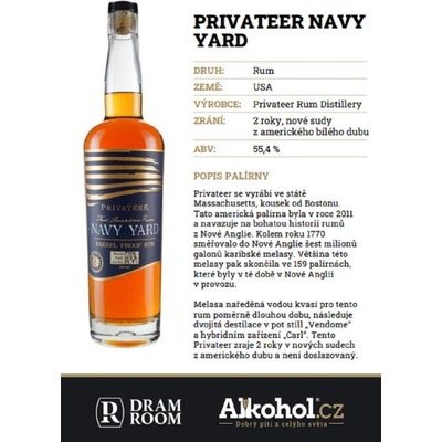 Privateer Navy Yard 55,4% 0,04 l (holá láhev)