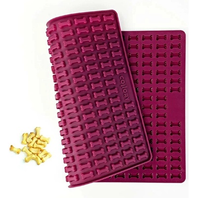 Collory silikonová pečicí forma na pamlsky kostičky 2 cm Burgundy
