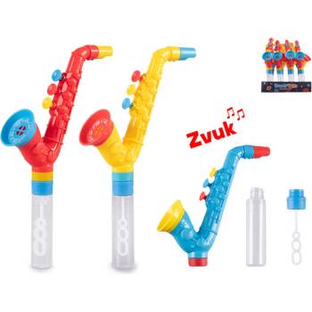Mikro trading Bublifuk 27 cm SE SAXOFONEM pískacím
