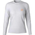 Compressport Дамска тениска Compressport Women's Performance L/S Running shirt - Vaporous Grey / Apricot / Reflective Apricot (916-7109-0112)