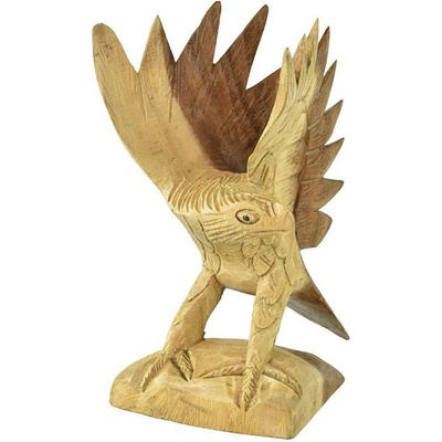 Dřevěná soška Orel 25 cm - pohled doprava - var. D
