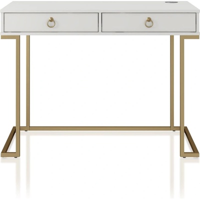 CosmoLiving by Cosmopolitan Бяла работна маса Camila - CosmoLiving by Cosmopolitan (1796013COM)