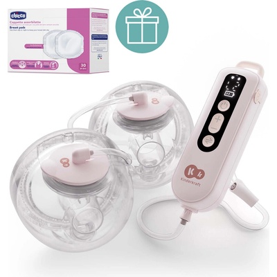 KINDERKRAFT Double Hands free Gentle Flow Pink