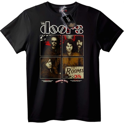 NOONEBRAND Тениска The Doors Морисън Хотел - 6XL, Black