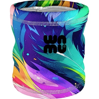 Wamu Detský fleecový nákrčník Dúhová mačka