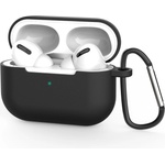 Techsuit Калъф за AirPods Pro 3, гладък ултратънък материал - Techsuit - силиконов калъф - Черен (KF2356304)